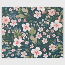 Papel de Embrulho Floral Matte – Flor Elegante
