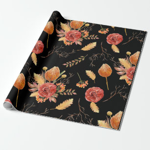Papel de embrulho Floral Outono
