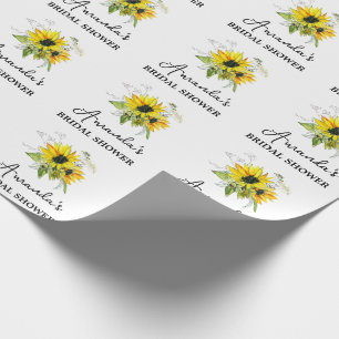 Papel de embrulho floral para chá de noiva persona