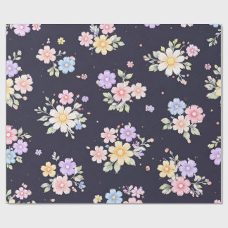Papel de Embrulho Floral Pastel | Vintage Cottagec