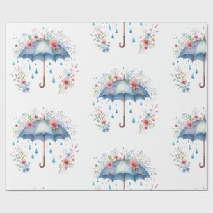 Papel de Embrulho - Floral Primavera Pastel Papel