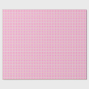 Papel de embrulho floral rosa e verde