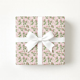Papel de embrulho floral rosa Grandmillennial Cott