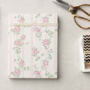 Papel de Embrulho Floral Rosa Pink