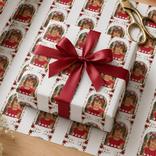 Papel de Embrulho Floral Rosa Vermelho