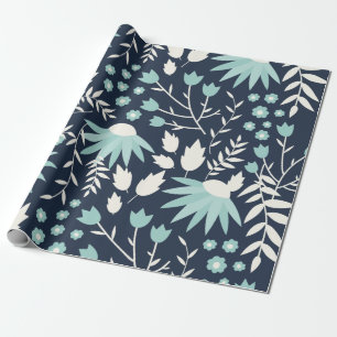 Papel de embrulho floral vintage