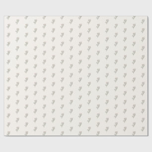 Papel de embrulho floral vintage petite