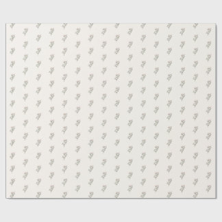 Papel de embrulho floral vintage petite