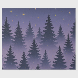 Papel de embrulho Floresta da Meia-Noite – Pinheir