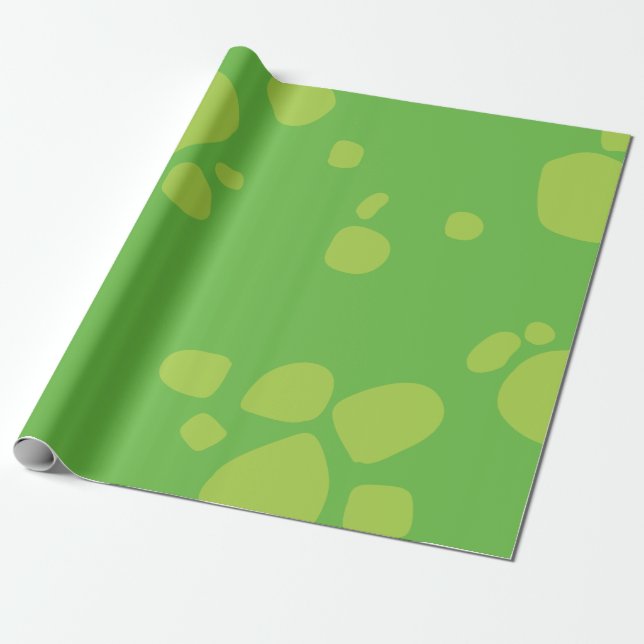 Papel de Embrulho Fofa de Dinossauro para 1º Anive (Desenrolado)