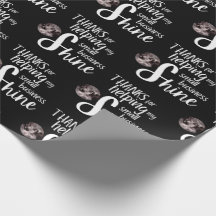 Papel de embrulho folhas de agradecimento 