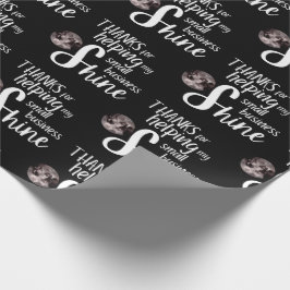 Papel de embrulho folhas de agradecimento 