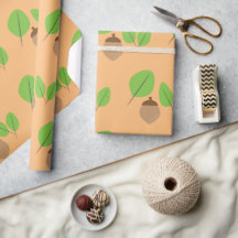 Papel de embrulho Folhas de vegetação Outono