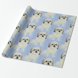 Papel de embrulho fosco para cachorro Malshi