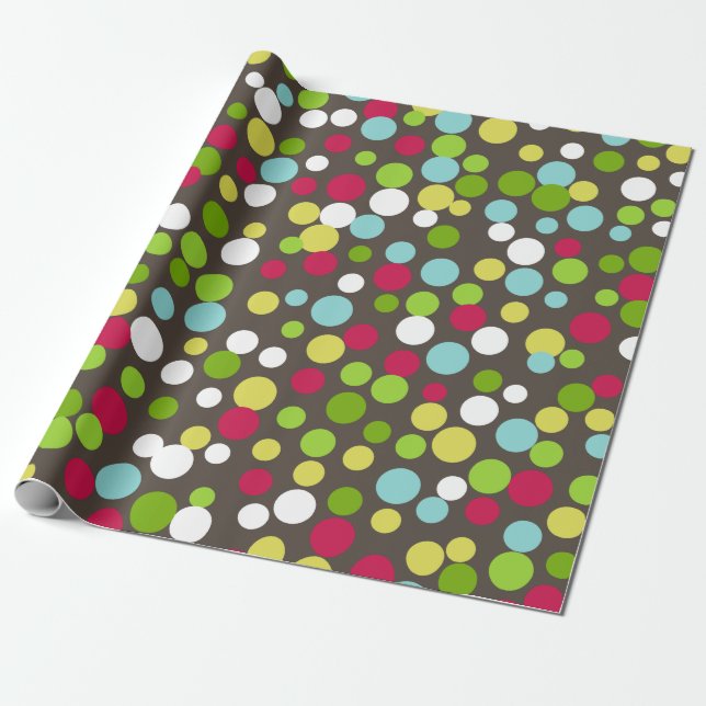 Papel de embrulho Fun Dots (Desenrolado)