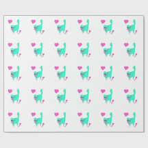 Papel de Embrulho Gato Sonho Lolita - Desenhado à 