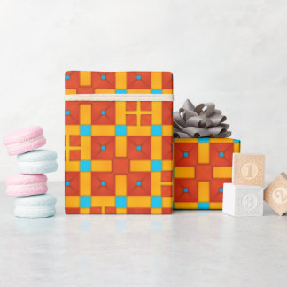 Papel de embrulho geométrico caprichoso