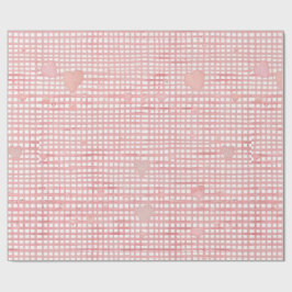 Papel de embrulho Gingham em pastel para o Dia dos