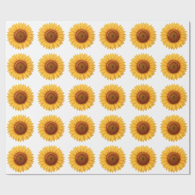 Papel de Embrulho - Girassol (Aberto)