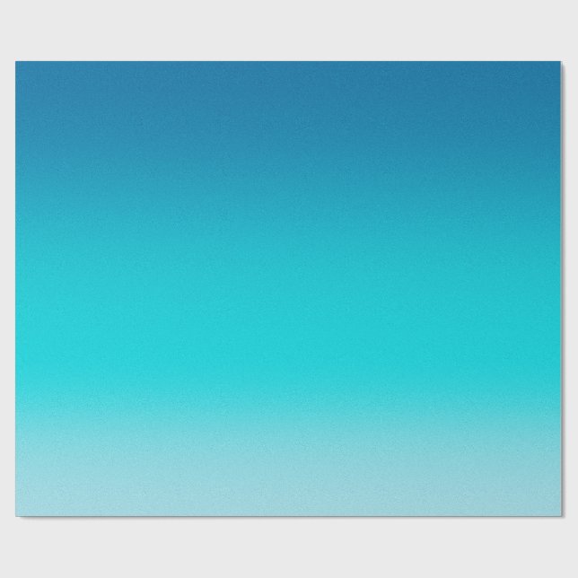 Papel de embrulho gradiente de azul para aqua mini (Aberto)
