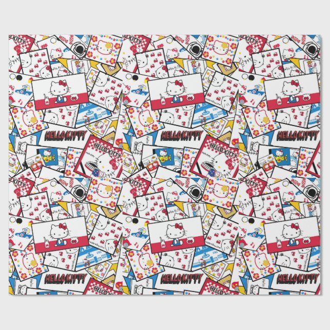Papel de embrulho Hello Kitty (Aberto)