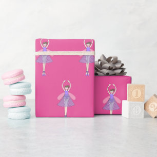 Papel de embrulho illusima Bailarina Fada Rosa