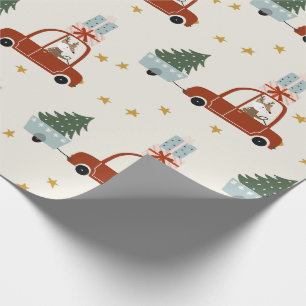 Papel de embrulho ilustração da árvore de Natal do