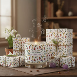 Papel de embrulho Imbolc Padrão sazonal pagão 