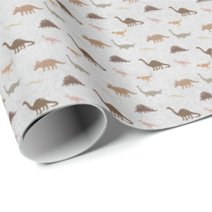 Papel de Embrulho Infantil Dinossauro Terroso