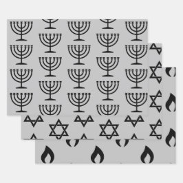 Papel de embrulho inspirado em hebraico HAMbWG