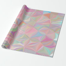 Papel de embrulho iridescente rosa perolado