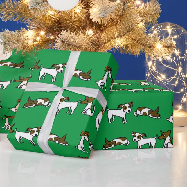Papel de embrulho Jack Russell (Feriados)