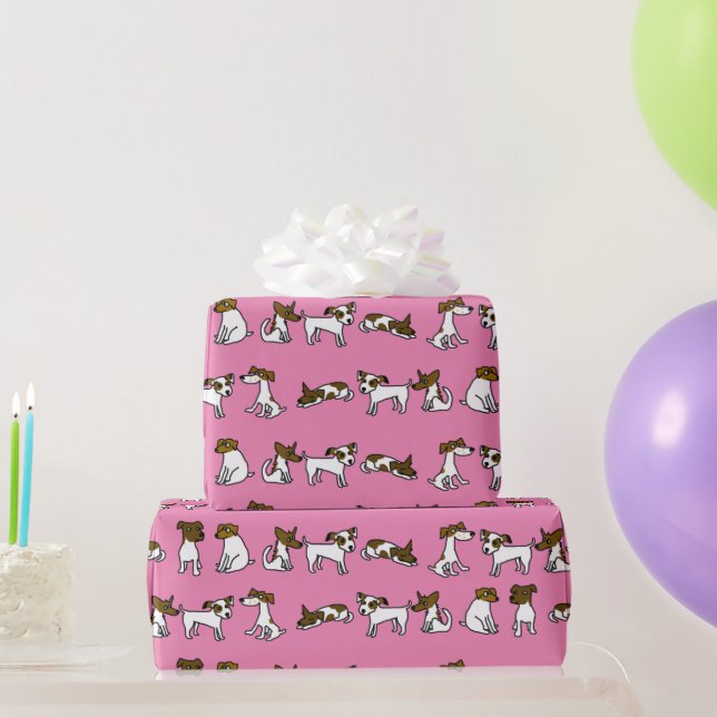 Papel de embrulho Jack Russell (Presentes para festas)