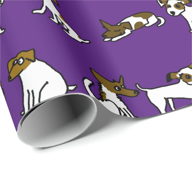 Papel de embrulho Jack Russell (Ponta do rolo)