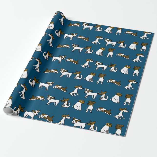 Papel de embrulho Jack Russell (Desenrolado)