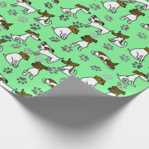 Papel de embrulho Jack Russell