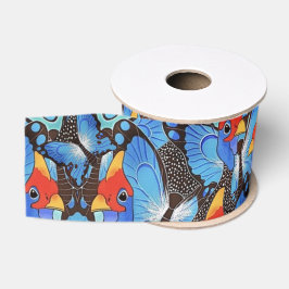 Papel de embrulho Kanga Azul