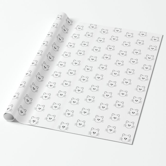 Papel de embrulho Kitty (Desenrolado)