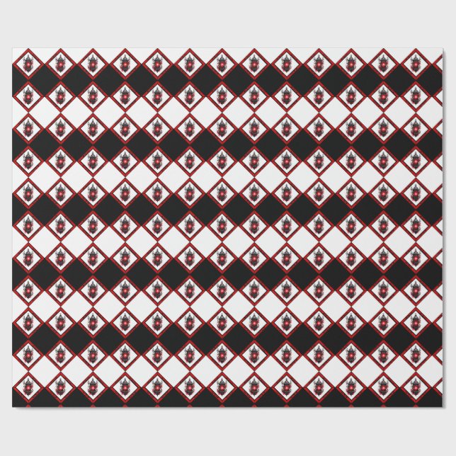 Papel de embrulho Lanternas Góticas (Aberto)
