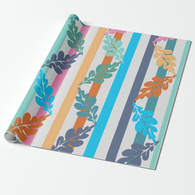 Papel de embrulho Leaf & Lines (Desenrolado)