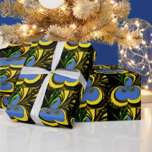 Papel de embrulho legal personalizado design azul