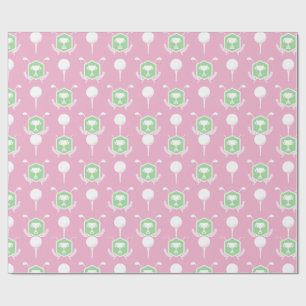 Papel de embrulho Liga de Golfe Feminino Rosa e Ve