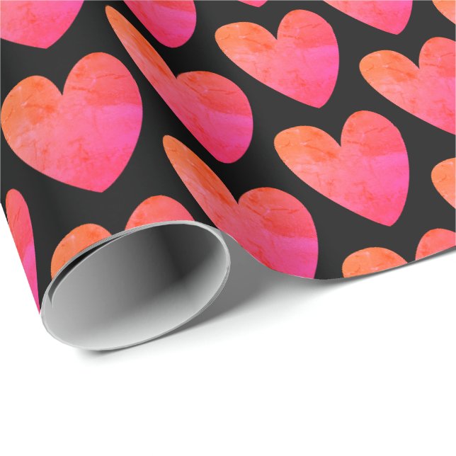 Papel de embrulho Love Hearts (Ponta do rolo)