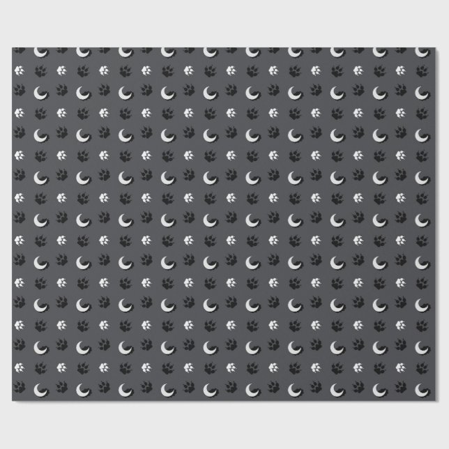 Papel de embrulho Lua do Lobo Cinzento (Aberto)