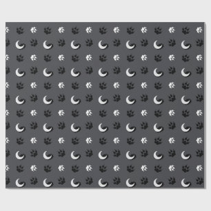 Papel de embrulho Lua do Lobo Cinzento
