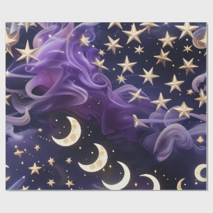 Papel de embrulho – Luxo Royal Amethyst Celestial