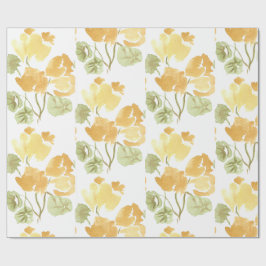 Papel de Embrulho Matte Flor Amarela