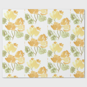 Papel de Embrulho Matte Flor Amarela