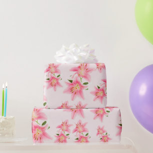 Papel de embrulho matte Pink Lily