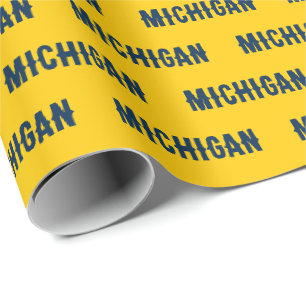Papel de embrulho Milho e Azul de Michigan